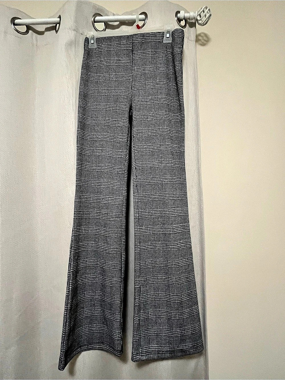 Forever 21 Houndstooth Wide Leg Pants in Black & White Size small